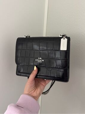 Black Coach Klare Crossbody/Shoulder Convertible Bag